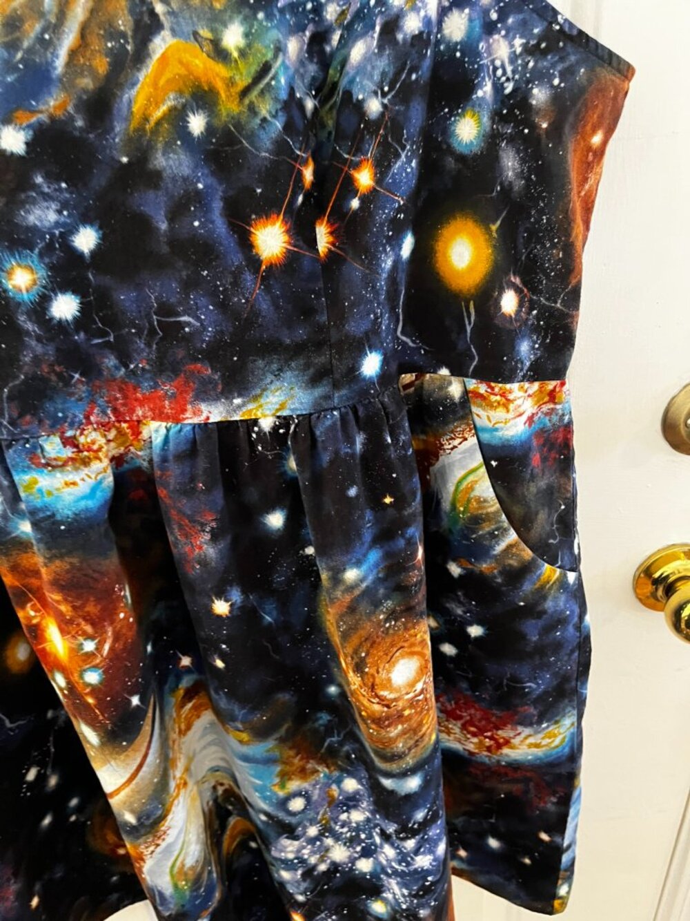 Modcloth Plus-Size Retro Rockabilly Outer-Space Galaxy Science QuirkyDress Sz 3x - Picture 6 of 11